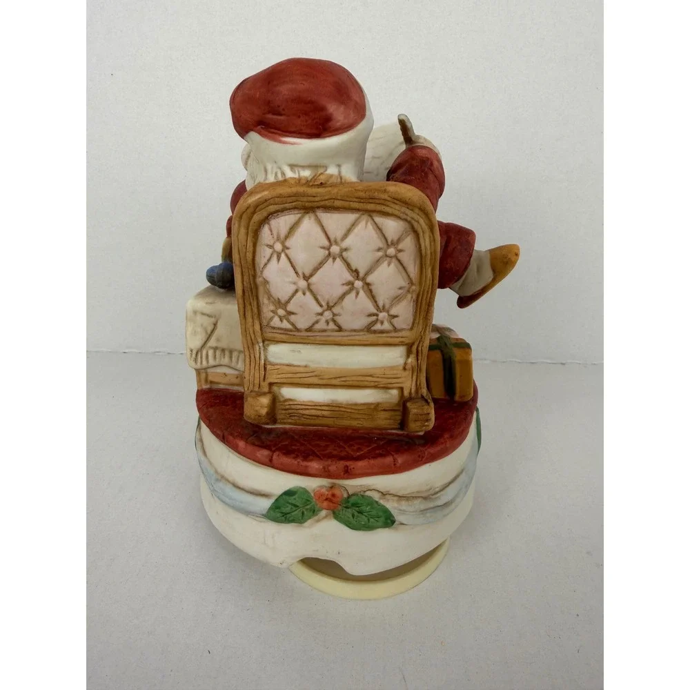 Vintage‎ Musical Santa Figurine Red Christmas Decor